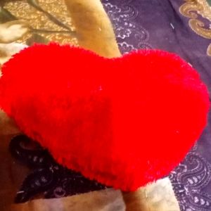 Red heart cushion